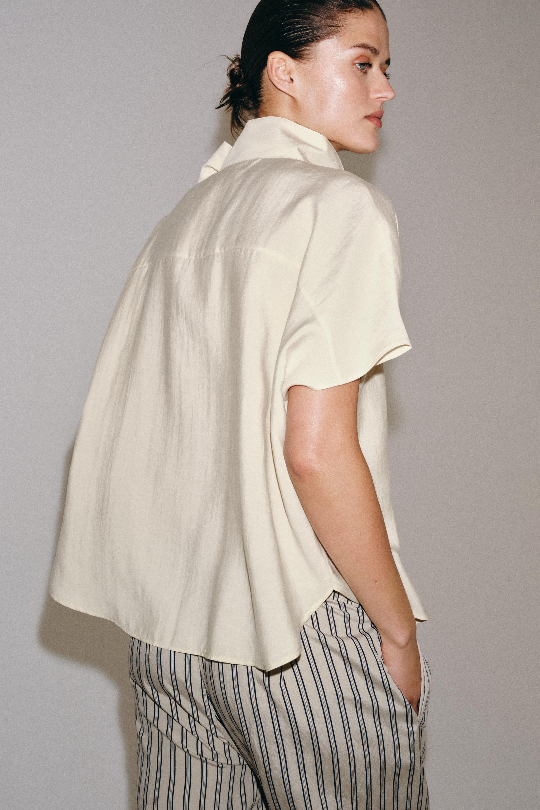 FLOWY FIREMAN CLASP BLOUSE ZW COLLECTION